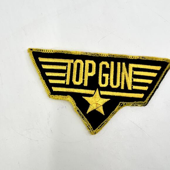 Original late 1980s US Naval Aviation Top Gun Embroidered Patch - Picture 1 of 2